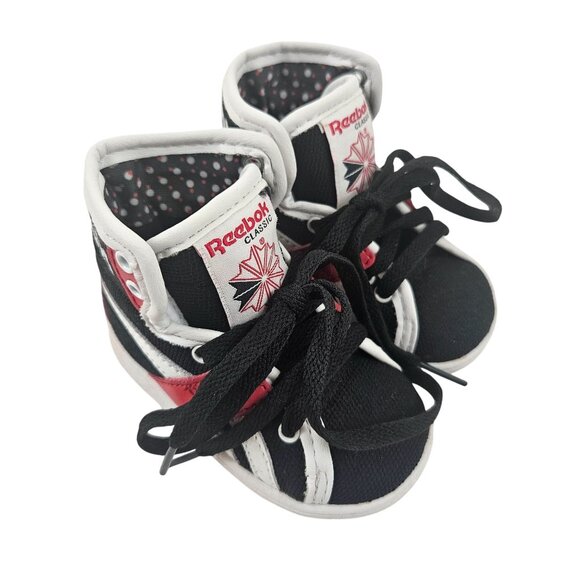 Reebok Other - Reebok Classic Infant Shoes Size 2 High Top Soft Sole Sneakers NWOT Lace Up